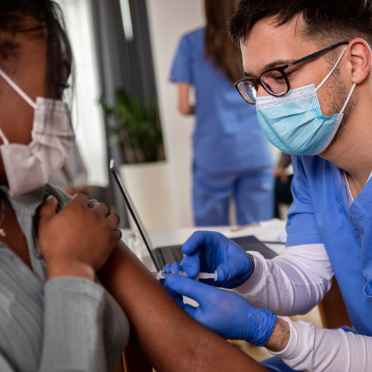 Government guidelines do not state that vaccines are compulsory for care workers. Picture: Adobe Stock