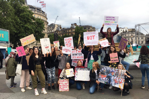 Our Streets Now campaigns to end public sexual harassment, which is frequently targeted at underage girls