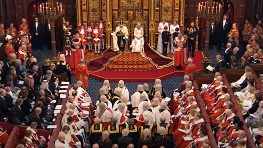 King Charles delivers his first State Opening of Parliament as monarch. Picture: Gov.uk