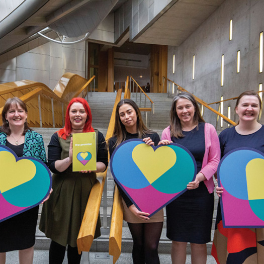 Scotland’s Independent Care Review was launched at an event in the Scottish parliament attended by people with care experience, some of whom gave evidence to the inquiry. Picture: Independent Care Review