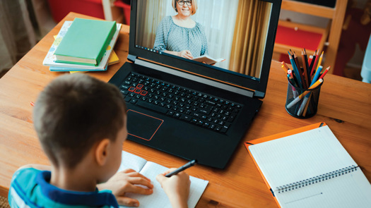 Some children have said they feel self-concious learning while on camera. Picture: Adobe Stock