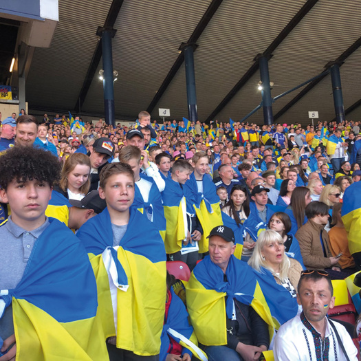 Dnipro Kids organises excursions for the young people such as taking them to a Hibernian Football Club match