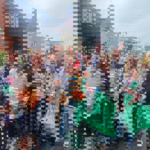 Residents of Kingston upon Hull helped clear up damage caused by the violent disturbances. Picture: Hull City Council