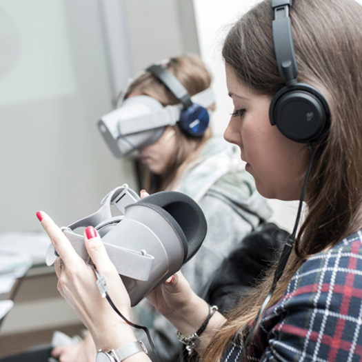 VR headsets give professionals an immersive, first-hand insight into the lives of children who experience abuse or neglect. Picture: Cornerstone Partnership