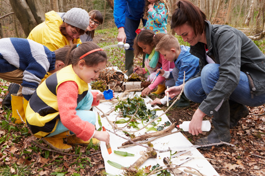 Forest schools encourage more sustainable habits in children. Picture: Adobe Stock