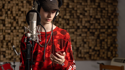 Groundwork helped Jake, 17, onto a music production course. Picture: Groundwork