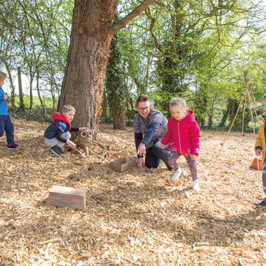 Acorns has been praised by Ofsted for its extensive learning opportunities, including its new outdoor learning space