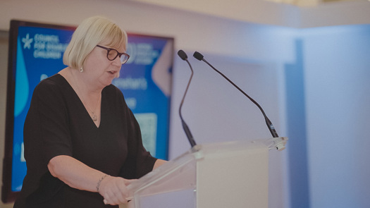Christine Lenehan addressed 200 guests during her retirement speech. Picture: NCB