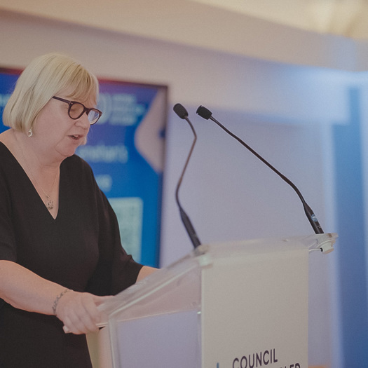 Christine Lenehan addressed 200 guests during her retirement speech. Picture: NCB