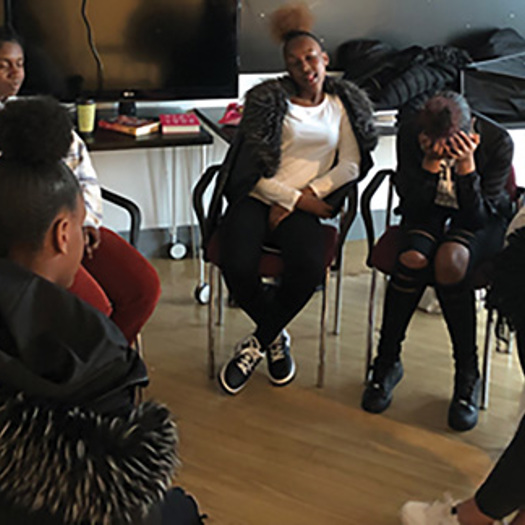 Milk & Honey’s sessions are co-produced by the young women who attend, with creative expression helping them to feel safe