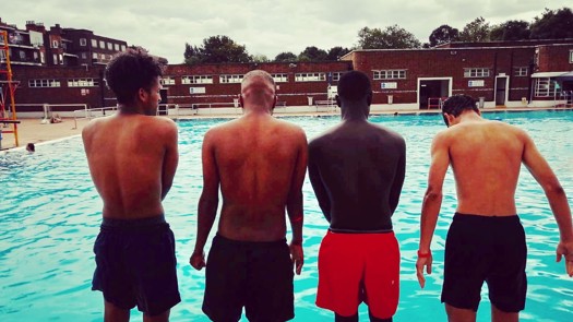 Young people from the Dost Centre for Young Refugees and Migrants visited the lido twice during the summer. Picture: City of London Corporation