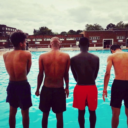 Young people from the Dost Centre for Young Refugees and Migrants visited the lido twice during the summer. Picture: City of London Corporation