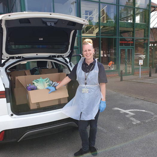 Penny Watkins from West Midlands Fire Service is volunteering for the resource hub