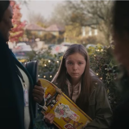 The advert sees a couple welcome new foster daughter Ellie. Picture: John Lewis Partnership