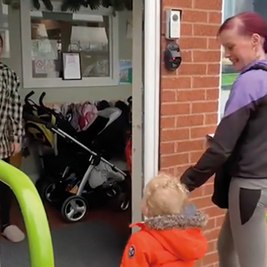 Nottinghamshire County Council's online promotional work includes films of local parents accessing early years provision