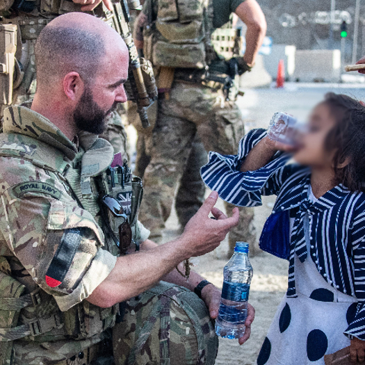 The government has promised extra support for families arriving from Afghanistan. Picture: MOD/Twitter