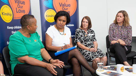 The new minister spoke to kinship carers about their concerns. Picture: Kinship