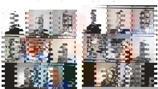 The discussion was held remotely. Picture: Parliament TV