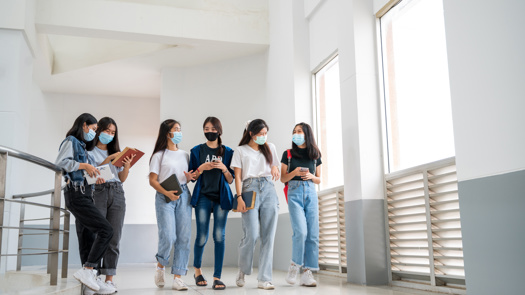 Secondary school pupils must wear masks in schools, new DfE guidance states. Picture: Adobe Stock