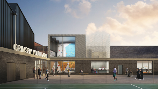 A CGI image showing what Grimsby Youth Zone will look like. Picture: National Lottery Heritage Fund