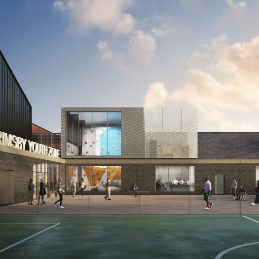 A CGI image showing what Grimsby Youth Zone will look like. Picture: National Lottery Heritage Fund