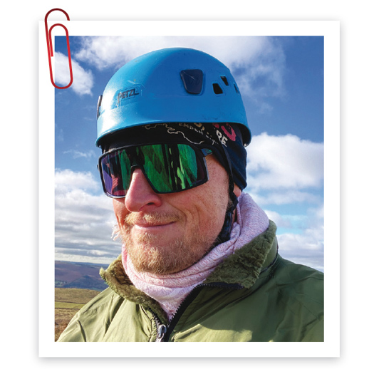 Christopher Heseltine-James: “I find myself conducting therapeutic work with families, sometimes in our outward-bound setting, sitting in a climbing harness on a cliff edge”