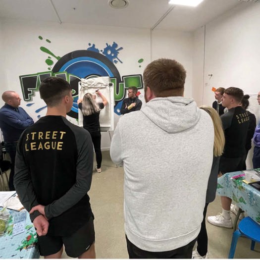 Street League’s youth board helps shape decisions on how the charity improves and develops its programmes. Picture: Street League