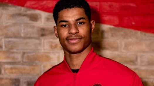 England forward Marcus Rashford shared his own experiences of food poverty. Picture: Manchester United