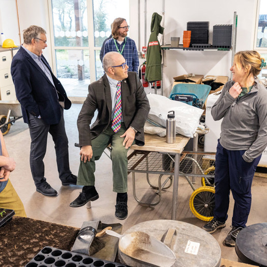 Education minister Robert Halfon visits the Eden Project during National Apprenticeship Week in February. Picture: The Eden Project