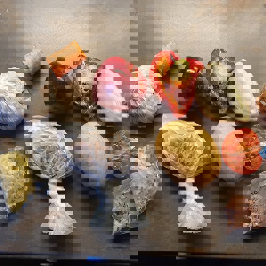 Images shared online showed tiny portions of food sent to families. Picture: Twitter/Angela Rayner