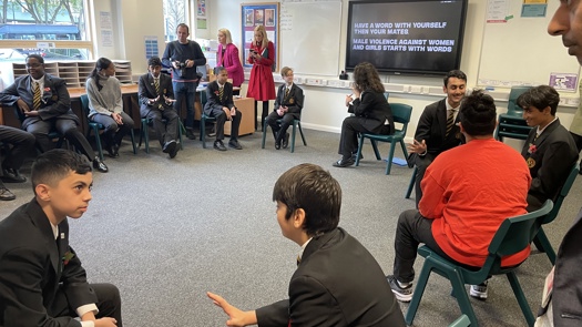 The toolkit was launched alongside students at Rokeby secondary school, Newham. Picture: Emily Harle/CYP Now