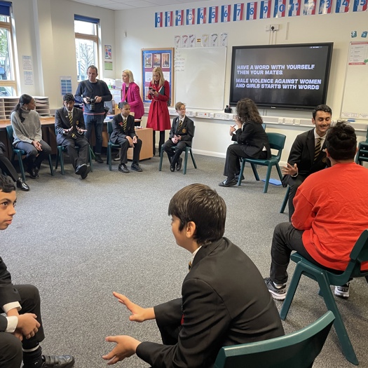 The toolkit was launched alongside students at Rokeby secondary school, Newham. Picture: Emily Harle/CYP Now