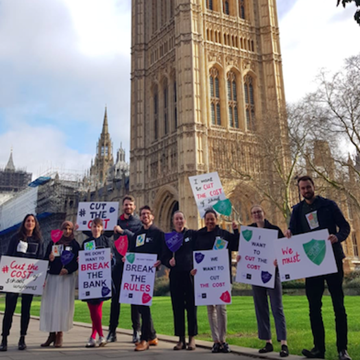 Children's Society members visited Westminster to hear a debate on uniform costs. Picture: Children's Society