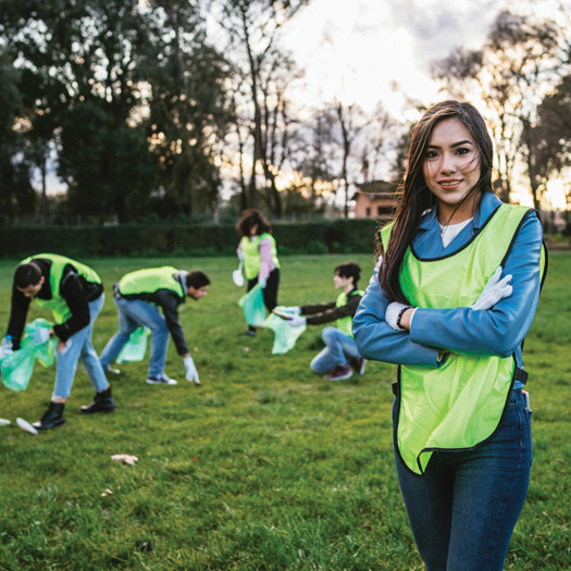 Young people get hands-on support to help them design and deliver campaigns to improve their environment. Picture: Loreanto/Adobe Stock