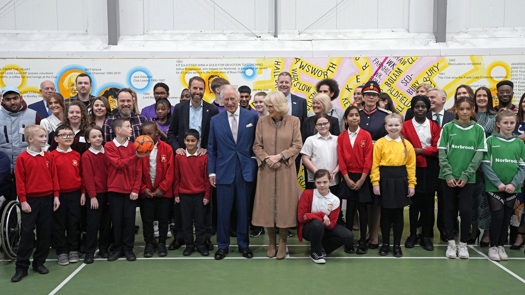 The King and Queen Consort were among visitors a Manchester Youth Centre. Picture: Frank Augstein/PA Wire