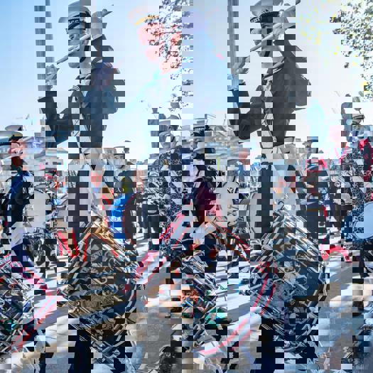 The structure of Sea Cadets helped participants face challenges later in life, the report states. Picture: Sea Cadets