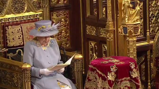 The Queen (pictured in 2021) will make her speech on 10 May. Picture: Twitter/House of Lords