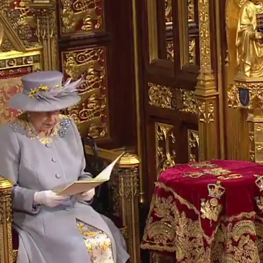The Queen (pictured in 2021) will make her speech on 10 May. Picture: Twitter/House of Lords
