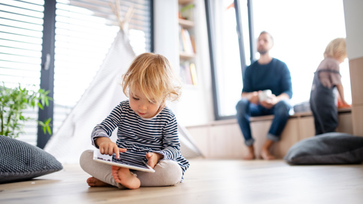 Screen time was higher among children from disadvantaged backgrounds, researches found. Picture: Adobe Stock
