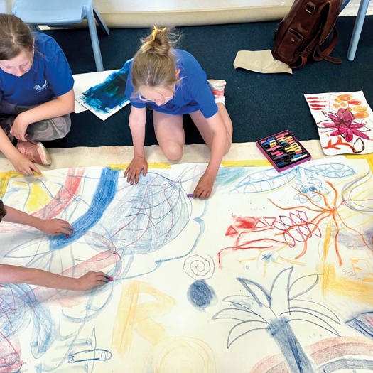 Workshops offer a variety of creative activities, including printmaking, sculpture, sewing, filmmaking and creative writing
