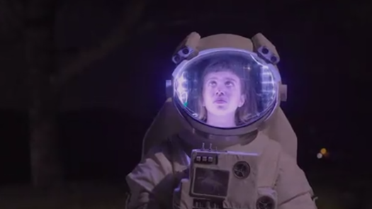 The campaign is centred around a space theme. Picture: Lonely Not Alone/Twitter