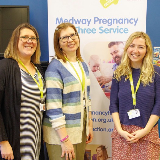 Services offered at Medway family hubs include baby massage and infant feeding.