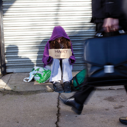 The number of homeless young people rose by eight per cent last year. Photo: Alex Deverill