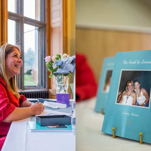 Emily Aklan at the launch of her new book which tracks the journey of social care provider Serenity Welfare. Picture: Emily Aklan/Serenity Welfare