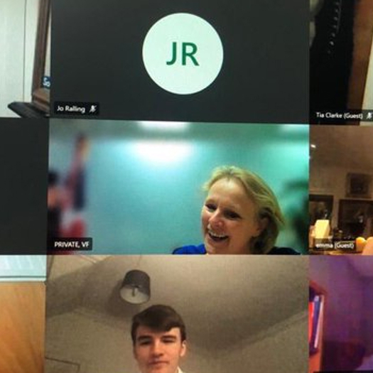 The children's minister met young food ambassadors on Zoom. Picture: Children's Right2Food campaign/Twitter