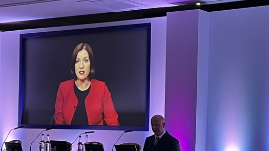 Bridget Phillipson addresses delegates at the ADCS annual conference in Manchester. Picture: ADCS/Twitter