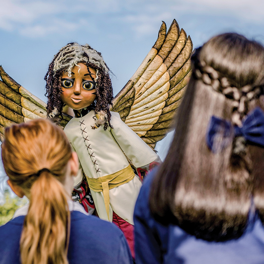 Half-osprey Ava is part of Generation Wild’s approach to help children reconnect with nature by engaging their imaginations 