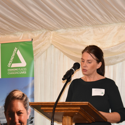 Trudy Harris, minister for the environment addressed attendees at Groundwork's 40th anniversary parliamentary reception, highlighting the importance of giving everyone access to nature. Picture: Groundwork