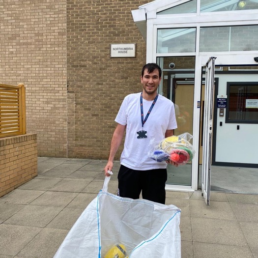 Youth workers in Northumberland delivered 400 sports packs to help young people stay active during the coronavirus lockdown. Picture: Northumberland Council