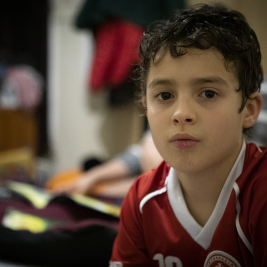 Will, 10, described living in a B&B as "worse than a horror film". Picture: Shelter 